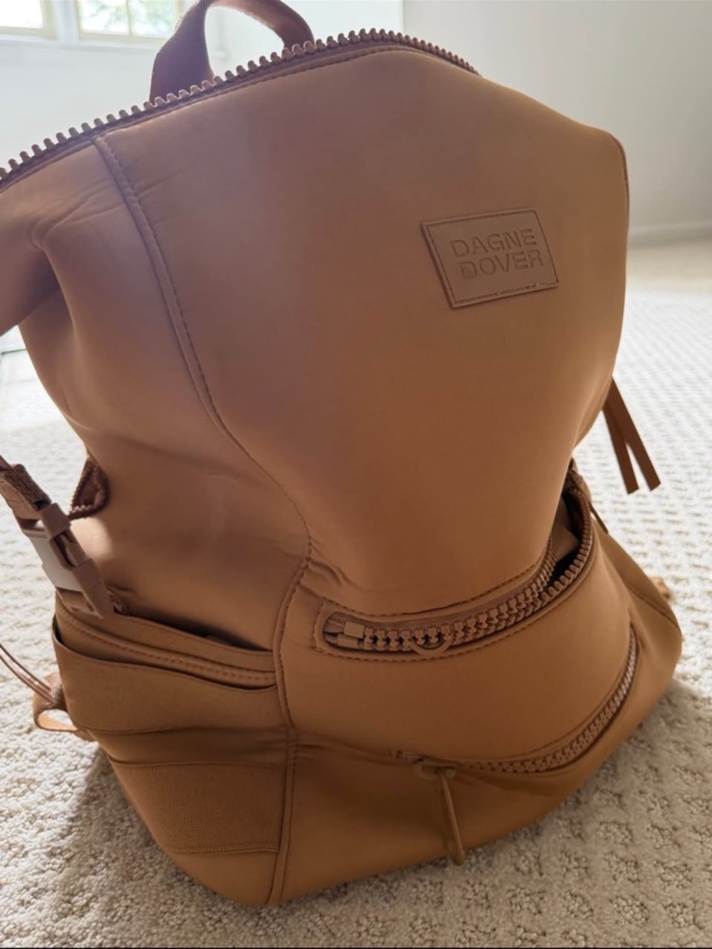Dagne Dover Camel/Tan Neoprene Backpack